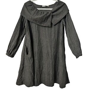 Liat Har-NOF Modest Long Sleeve Cowl Neck Oversized Dress.